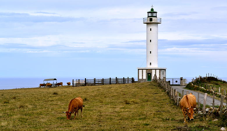 Faro de Luces, en las proximidades de Lastres