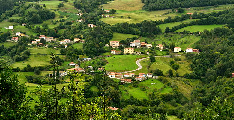 Vista del pueblo de Libardón