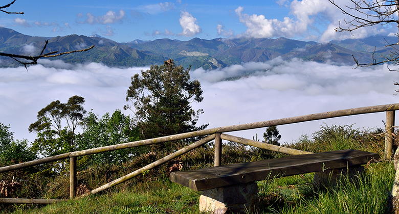 Vistas desde el Monte Cayón en Piloña