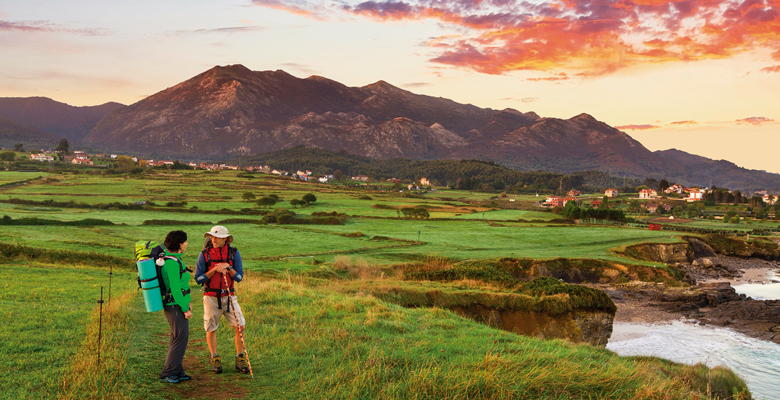 Camino de Santiago de la Costa a su paso por Caravia