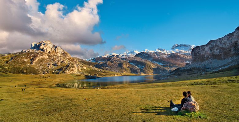 Lago Ercina en el Parque Nacional de los Picos de Europa