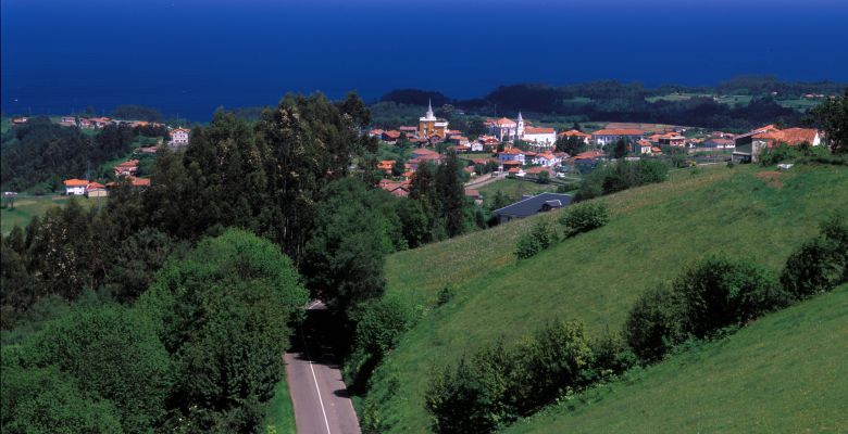 Vista panorámica de Somao (Pravia)