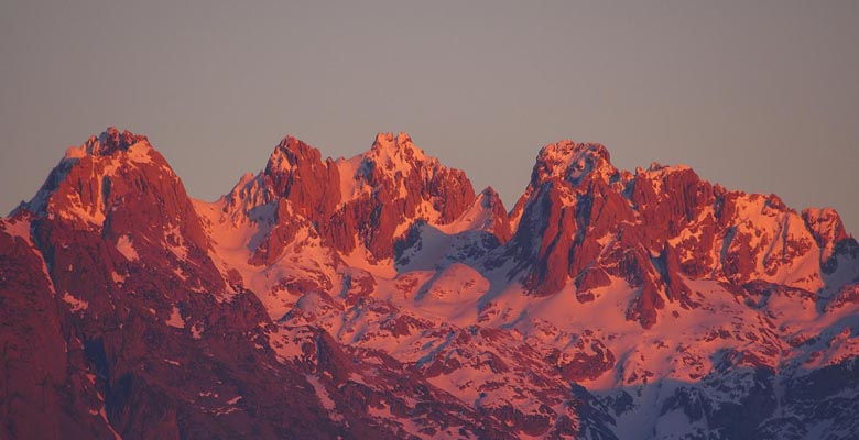 Macizo Occidental de los Picos de Europa visto desde Pen