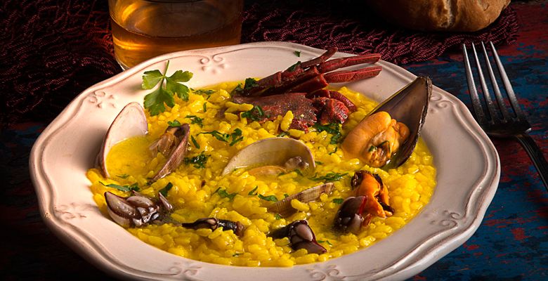 Arroz caldoso con marisco