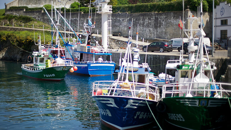 Barcos de pesca en Asturias