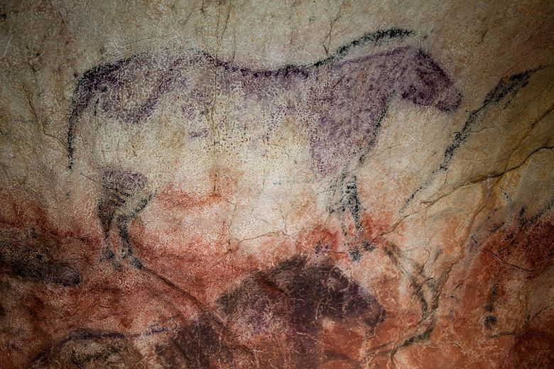 Pintura rupestres en la Cueva de Tito Bustillo