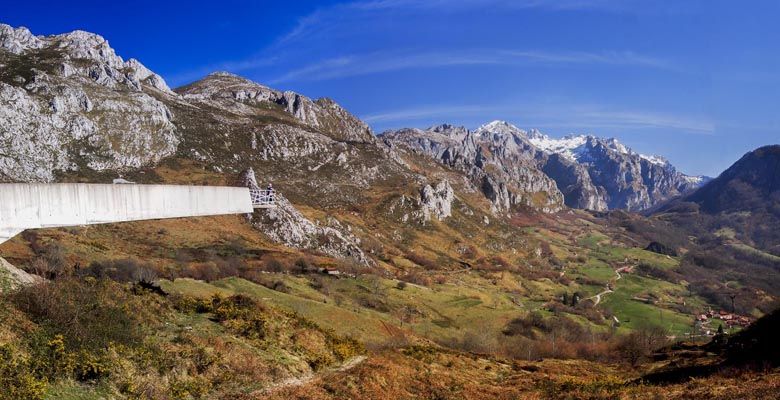 Vista panorámica desde el mirador de Amieva