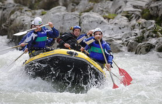 Rafting. Rivière Sella.