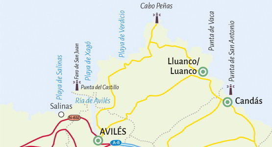 Map of the route