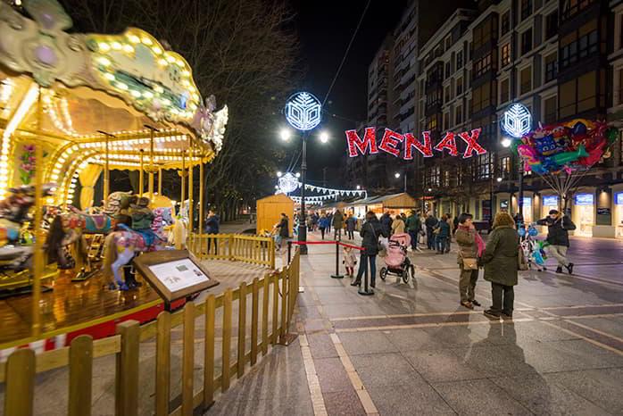 Imagen del Mercado de Navidad en Gijón