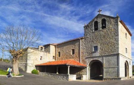 Panoramic view of the Sanctuary of El Fresno, Grado