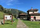 Old railway station restored in Lloreo, now a didactic classroom next to the Senda Verde.