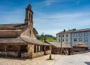Parish church of San Martín de Oscos in the village, part of the Senda Verde.