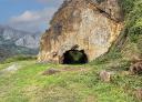 Tunnel dug in limestone rock on the route to the Llosorio