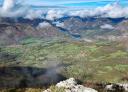 Views of the Tanes reservoir from the summit of Cuyargayos