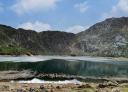 Lake surrounded by mountains