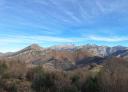 Panoramic view of the Picos de Europa from a pathway