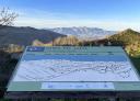 Information panel on the Sierra del Sueve at a lookout point