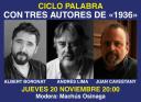 Imagen Ciclo Palabra. Tres autores de 1936