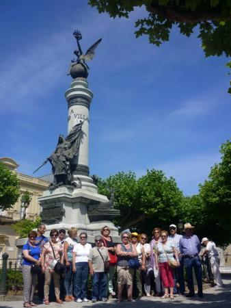 Grupo de Santa Fe (Granada) en visita guiada con Guiastur