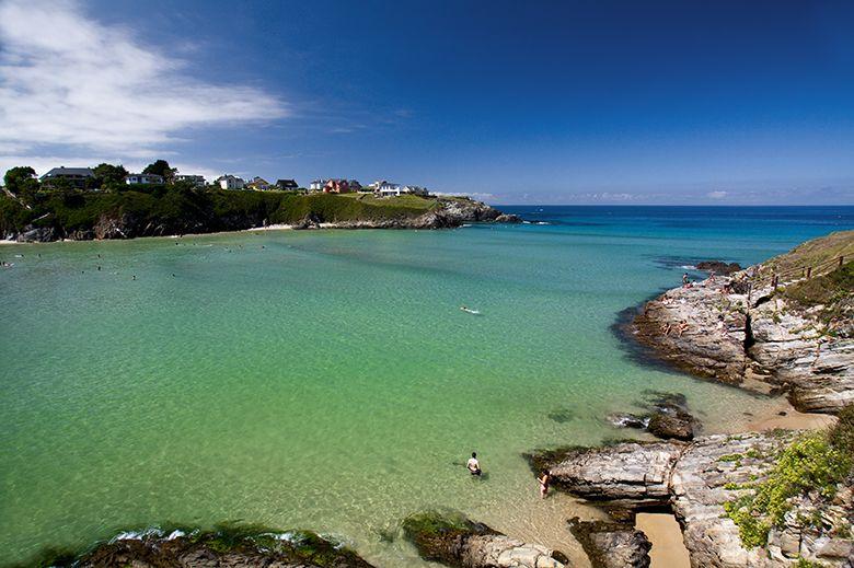 Imagen de la playa de una zona de la Playa de Anguileiro en Tapia.