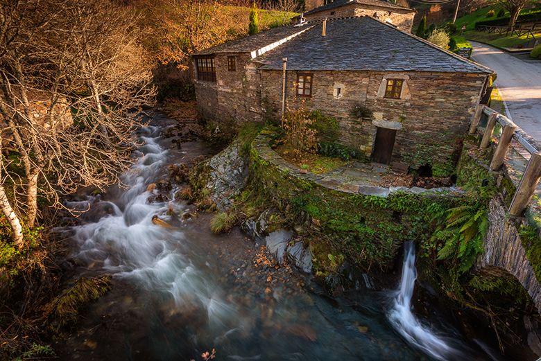 Imagem da aldeia de Santa Eufemia em Villanueva de Oscos.