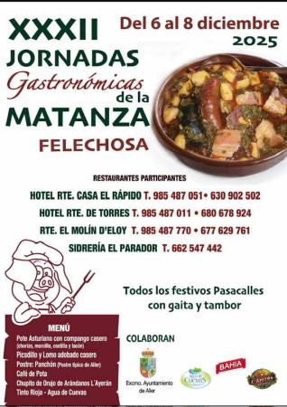 XXXII Jornadas Gastronómicas de la Matanza en Felechosa. Aller