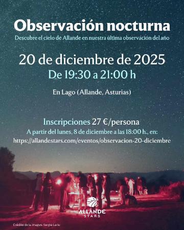 Allande Stars. Jornada de observación nocturna en Allande