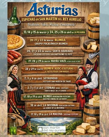 Espichas en San Martín del Rey Aurelio