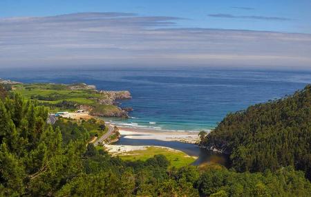 San Antolin Beach and Bedon River in Llanes