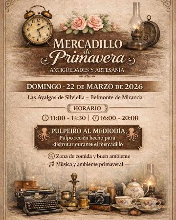 Mercadillo de Primavera - Antigüedades, Artesanía y Gastronomía en Belmonte de Miranda