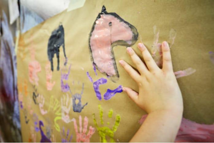 Imagen de un taller en el Centro de Arte Rupestre Tito Bustillo (Ribadesella)