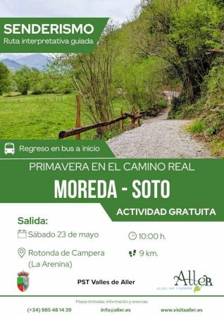 Primavera en el Camino Real allerano. Ruta guiada en Aller