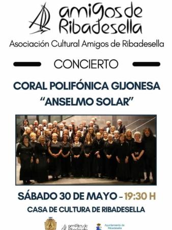 Concierto Coral Polifónica Anselmo Solar en Ribadesella