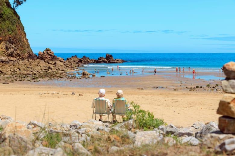 Imagen de la playa de San Pedro de la Ribera (Cudillero)
