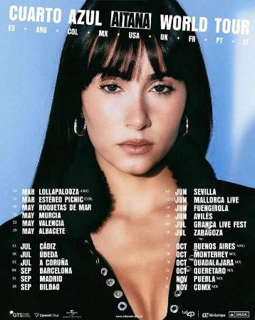 Aitana. Cuarto Azul World Tour. Concierto en Avilés