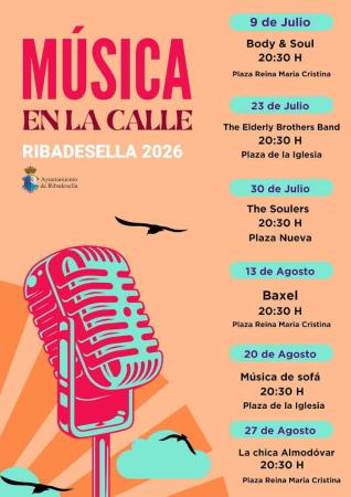 Música en la calle. Ciclo de conciertos en Ribadesella