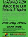 Image Fiestas de Santa María Magdalena en Tezangos. Ribadesella