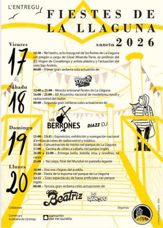 Fiestas de La Llaguna en L'Entregu. San Martín del Rey Aurelio