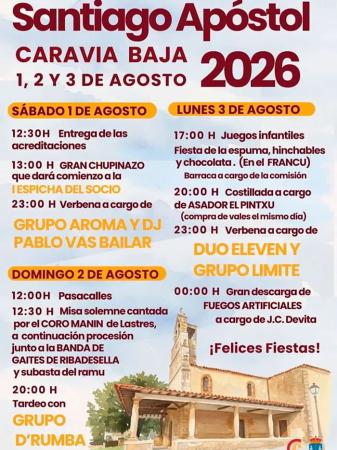 Fiestas de Santiago Apóstol. Caravia