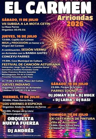 El Carmen 2026 en Arriondas. Parres