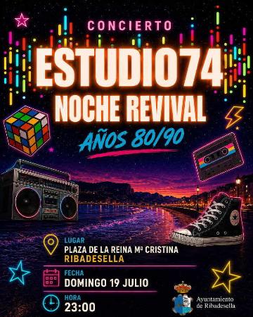Estudio 74. Noche revival. Concierto en Ribadesella