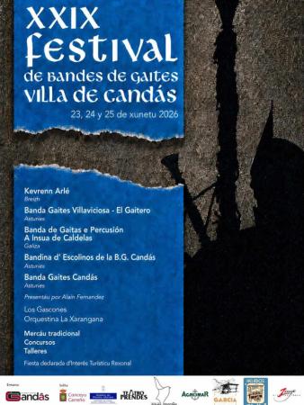XXIX Festival de Bandes de Gaites Villa de Candás y XIII Nueche Celta de Candás. Carreño