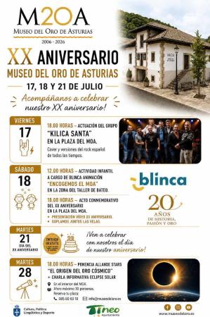 XX Aniversario Museo del Oro de Asturias en Navelgas. Tineo