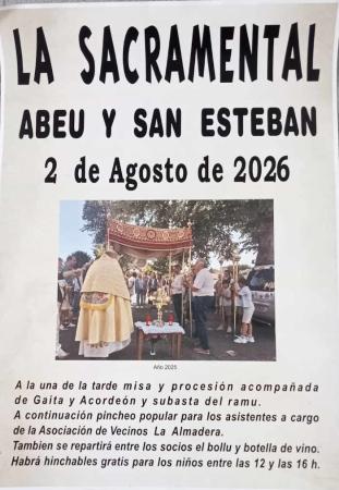 La Sacramental en Abéu y San Esteban. Ribadesella