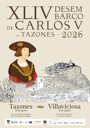 Primer desembarco de Carlos V en Tazones. Villaviciosa