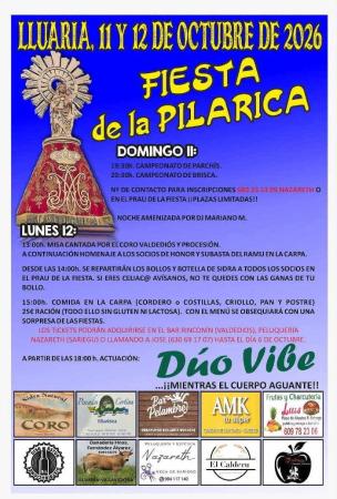 Fiestas de la Pilarica en Lluaria. Villaviciosa