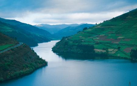 Panoramic view of Navia River and Doiras Reservoir