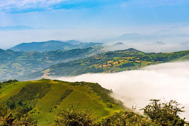 Vistas desde la subida a la majada de Espineres (Piloña)