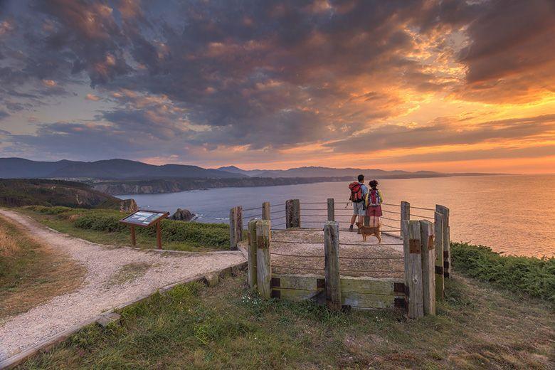 Coucher de soleil à Cabo Busto